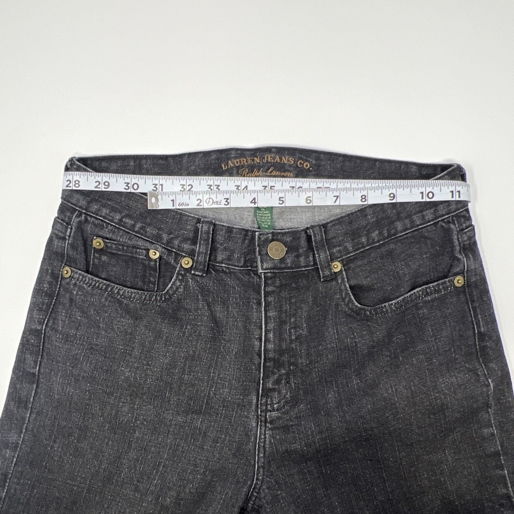 Ralph Lauren Classic Straight Jeans 4 Black Lauren Jeans Co. LRL Denim - Picture 13 of 16
